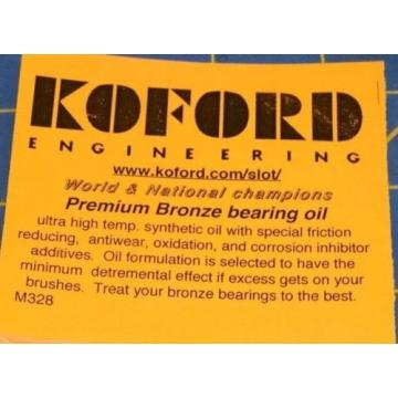 Koford M328 Premium Bronze Bearing Oil Slot Car 1/24 Mid-America Naperville