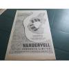 (#4) GENUINE 1950&#039;S MOTORING ADVERT - VANDERVELL THIN WALL BEARINGS