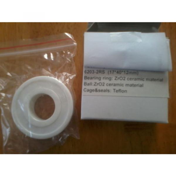 6203-2RS Full Ceramic  Ball Bearing 17mm x 40mm x 12mm #1 image