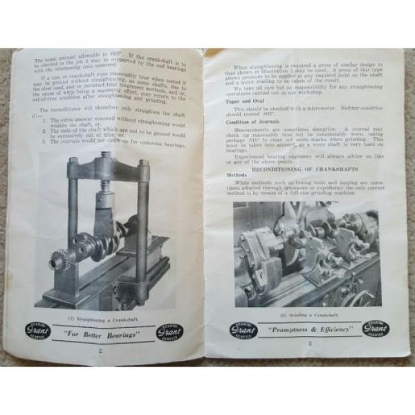 SERVICING CAR &amp; TRACTOR BEARINGS MANUAL 1946 Grant Bearing Melbourne Victoria #5 image