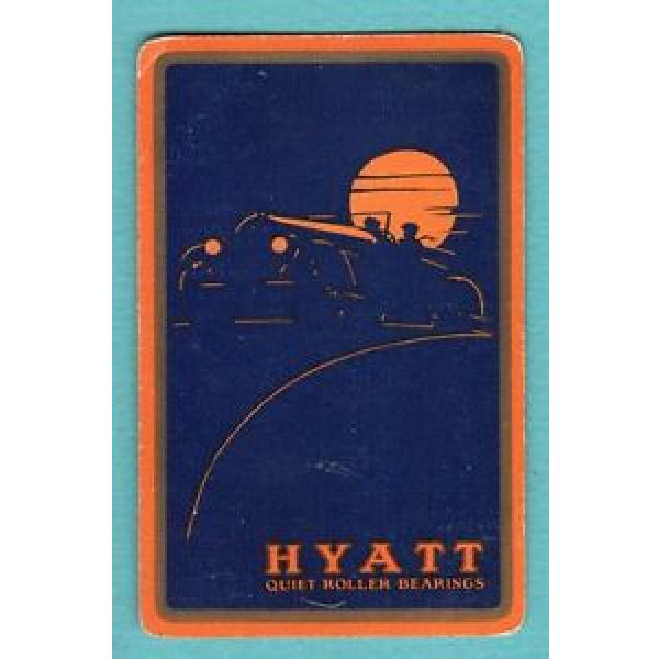 Single Swap Playing Card CONVERTABLE CAR NIGHT HYATT ROLLER BEARINGS AD ART DECO #5 image